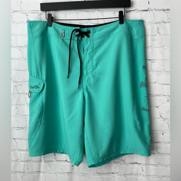 Salt Life Stealth Bomberz Boardshort - Men's Swimwear in Royal | Buckle
